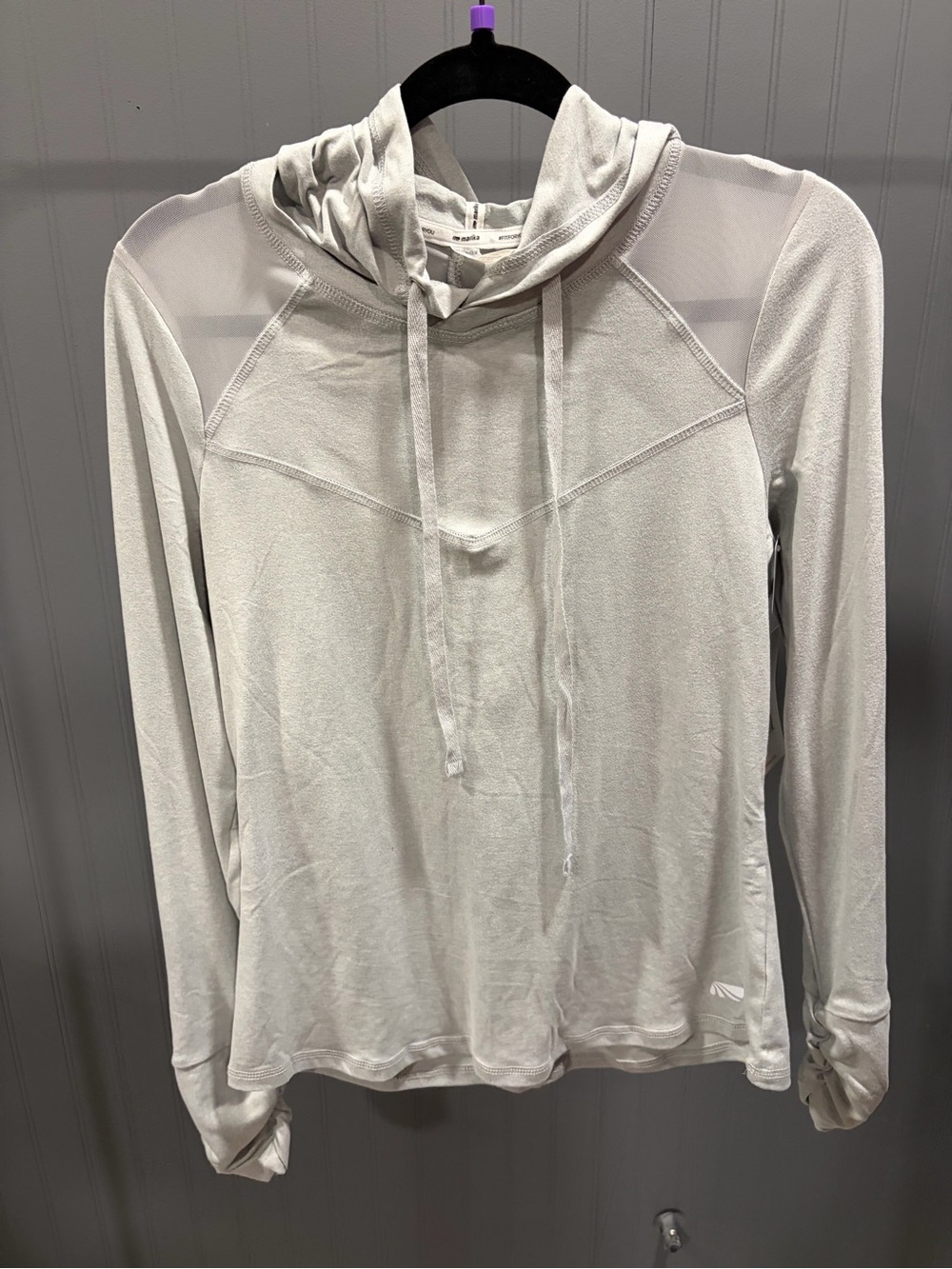 Marika Long Sleeve Dry Fit Hooded Shirt
